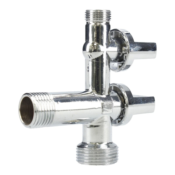 Fontastock Kombinationsschlüssel aus Messing mit ABS, 1/2" x 3/8" x 3/4" für Sanitäranwendungen.