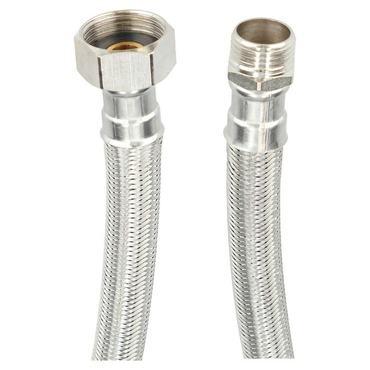 Fontastock Flexible Leitung aus Edelstahl AISI 304 mit Gewindeanschlüssen.