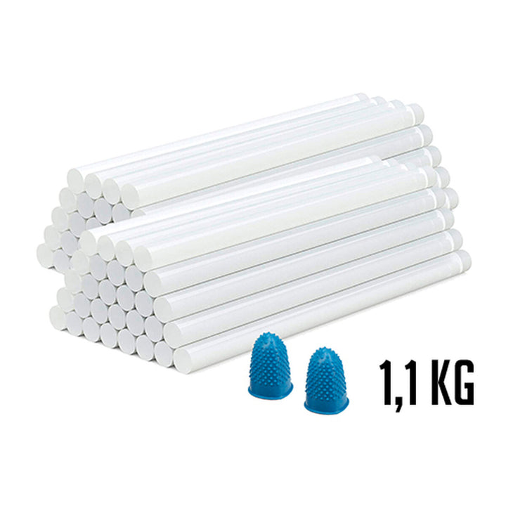 Klar Klebestift Set Ferrestock, 60 Stück. Durchsichtige Klebestifte mit 11cm Durchmesser.