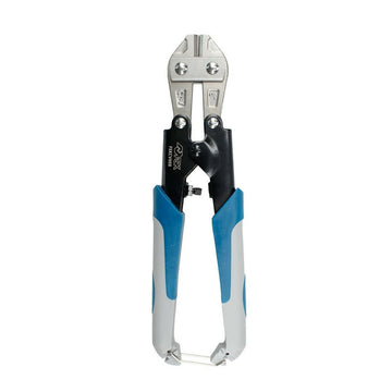 Blaue Ferrestock HRC42 Schere mit silbernem Schneidkopf und ergonomischen Griffen.