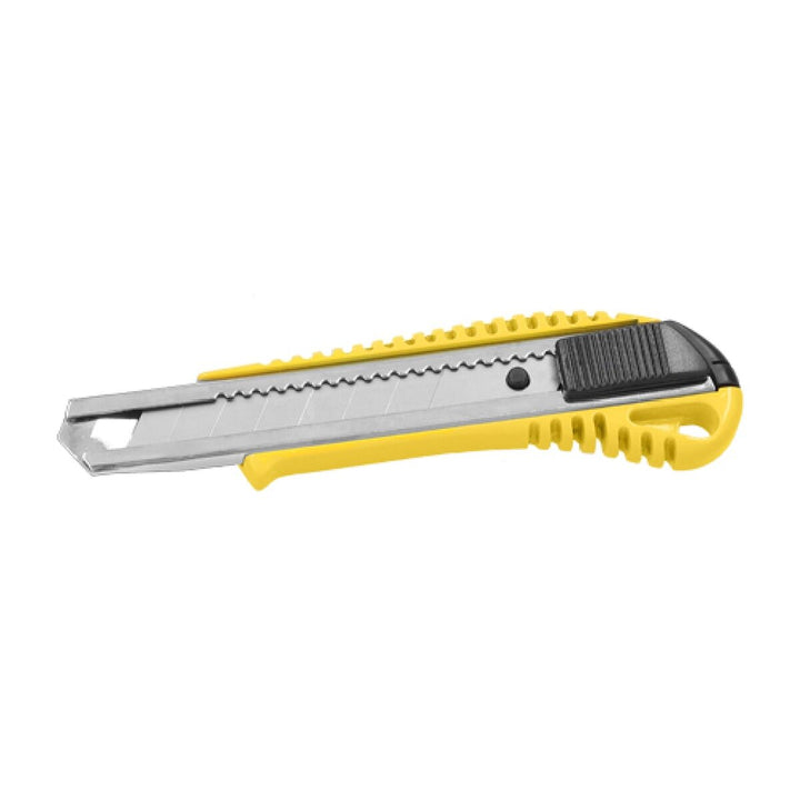 Gelber Ferrestock Cutter mit 18 mm Klinge und strukturiertem Griff.