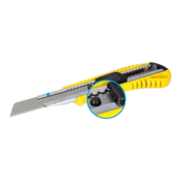 Gelber Ferrestock Cutter 18 mm mit scharfer Klinge. Praktischer Gelb Cutter.