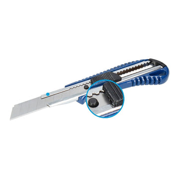 Blauer Ferrestock Cutter mit 18 mm Klinge und strukturiertem Griff.