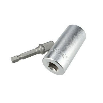 Ferrestock Steckschlüssel-Nuss aus Stahl, 7-19 mm, mit 3/8" Antrieb. Silberfarben.
