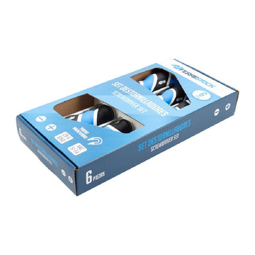 Ferrestock Schraubendreher-Set mit 6 Teilen in blauer Verpackung. Werkzeug Set mit magnetischen Spitzen.