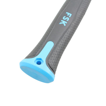 Ferrestock Hammer Griff mit schwarzem Texturgriff und blauen Akzenten.