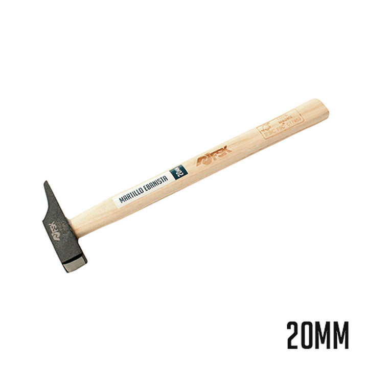 Ferrestock Hammer Ø 20 mm mit Holzgriff und markantem Metallkopf.