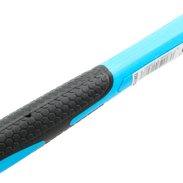 Nahaufnahme Ferrestock Hammergriff mit schwarzem Texturgriff und blauem Schaft.