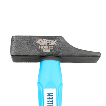 Ferrestock Hammer Ø 25 mm mit schwarzem Kopf und blauem Griff. Robuster Hammer.