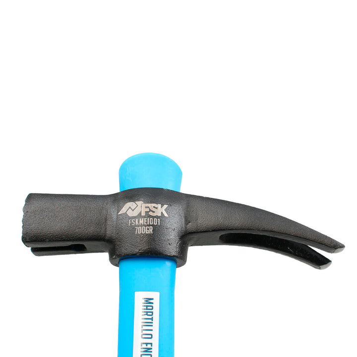 Ferrestock Hammer mit blauem Griff. Robuster Bau für Heimwerker und Profis.