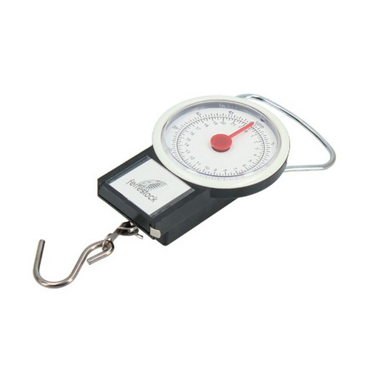 Ferrestock digitale Gepäckwaage mit analog Anzeige und Haken zum Wiegen von bis zu 20 kg.