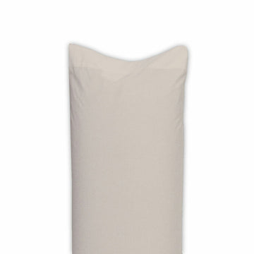 Beiger Leinen Kissenbezug, Happy Home, 50x75 cm, 2er-Set. Schlichtes Design.
