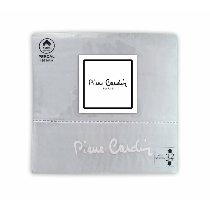 Graue Pierre Cardin Bettwäsche aus 100% Baumwolle Percale für Einzelmatratze.