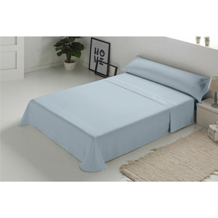 Blaues Pierre Cardin ARCADIA Bettwäsche-Set für Doppelmatratze mit minimalistischem Design.