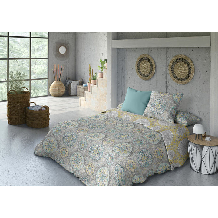 Pierre Cardin VOLTA Bettdeckenbezug mit blauem Mandala-Muster, 150x230 cm. Elegantes Design.