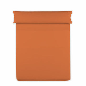 Orange Happy Home Spannbettlaken für Einzelmatratze. MixColors Design.