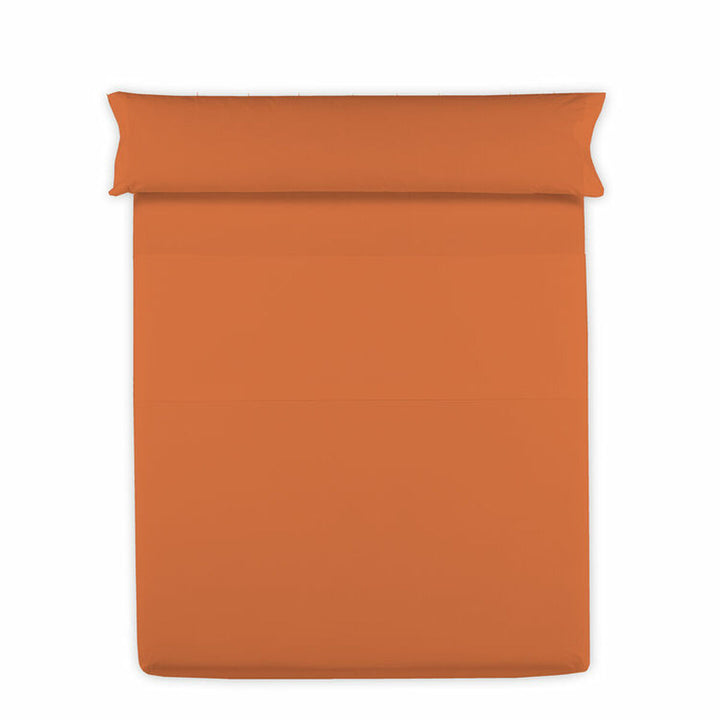 Orange Happy Home Spannbettlaken für Einzelmatratze. MixColors Design.