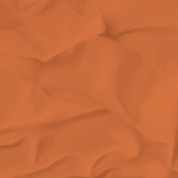Orangefarbenes Spannbettlaken für Einzelmatratze mit Textur.