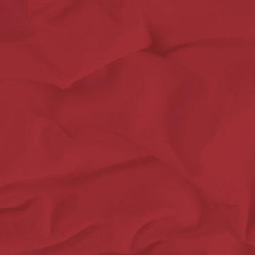 Rotes Happy Home Spannbettlaken für Einzelmatratze mit Mix Colors Design.