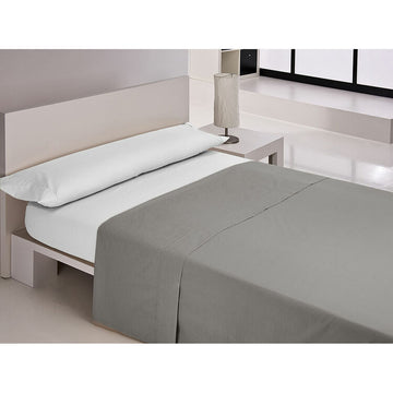 Anthrazit Oberlaken auf Bett. Happy Home MIX COLORS Design, 240 x 270 cm.