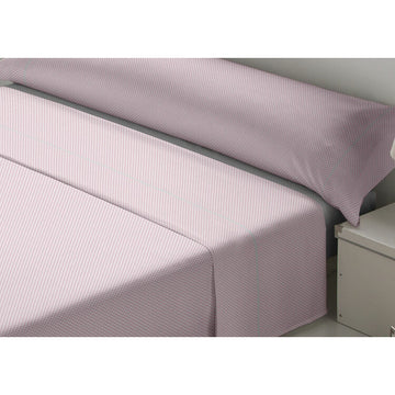 Rosa King Size Bettwäsche-Set mit Punktmuster für ein elegantes Schlafzimmer.