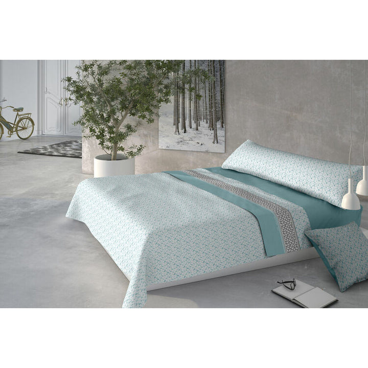 Pierre Cardin CORALINA NINO Bettwäsche-Set blau, Double size. Modernes Schlafzimmer Dekor.