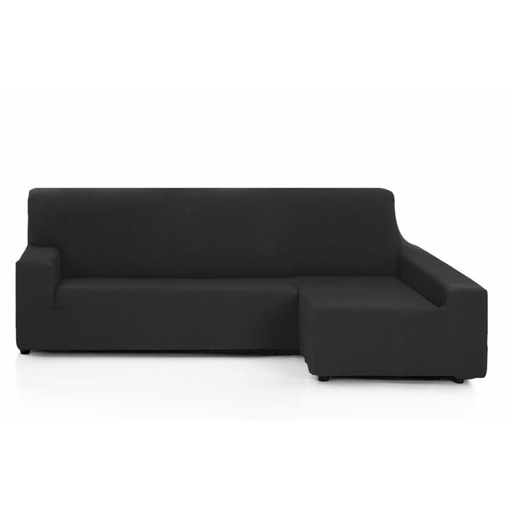 Schwarze Chaiselongue Abdeckung mit kurzem Arm rechts. Hosteline OLIMPO Bezug für mehr Komfort.