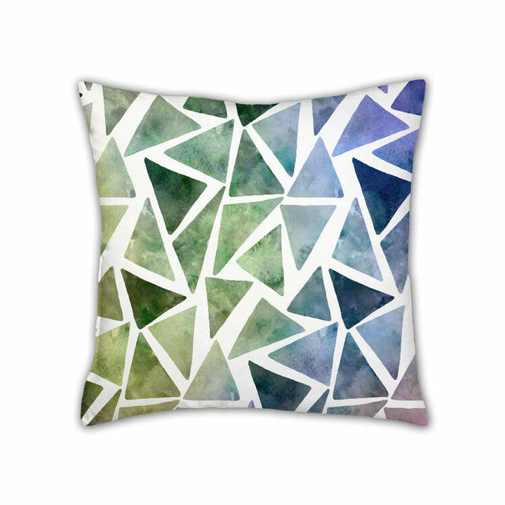 Bunter Pierre Cardin Kissenbezug TURNER mit Dreieckmuster, 50x50 cm. Dekoratives Kissen.