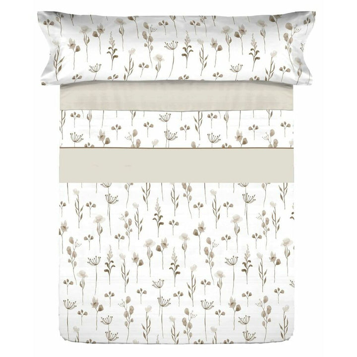 Bettwäsche-Set mit floralem Muster für Doppelmatratze. Elegantes Design mit Blumen.