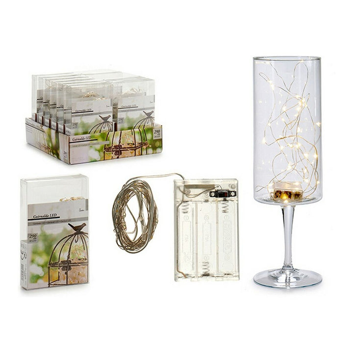 Transparente LED Lichterkette mit Batterie für Dekoration - homely Family Shop
