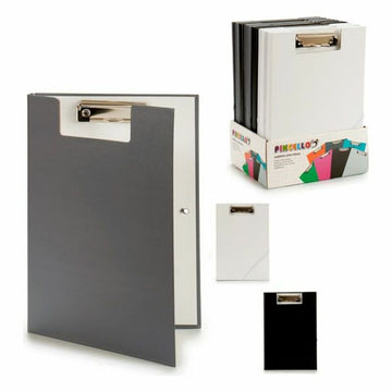 Pincello Faltblatt mit Metallklemme, graue Farbe - homely Family Shop