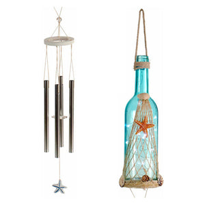 Hängende Dekorationen: Windspiel und Flasche mit LED Lichtern - homely Family Shop