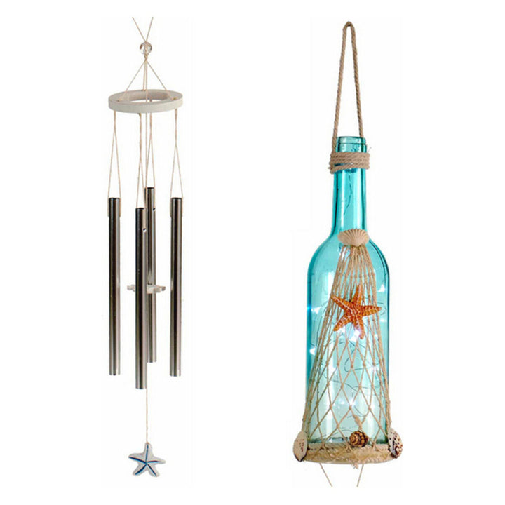 Hängende Dekorationen: Windspiel und Flasche mit LED Lichtern - homely Family Shop