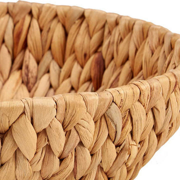 Detailaufnahme brauner Tischdekoration Korb, gewebte Textur - homely Family Shop