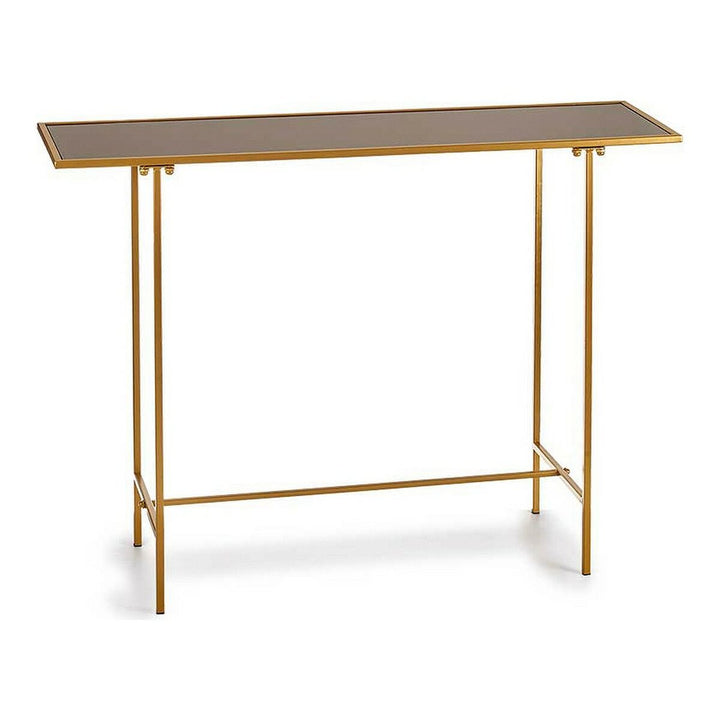 Schwarzer Gold Beistelltisch mit Kristall Metall Rahmen - homely Family Shop