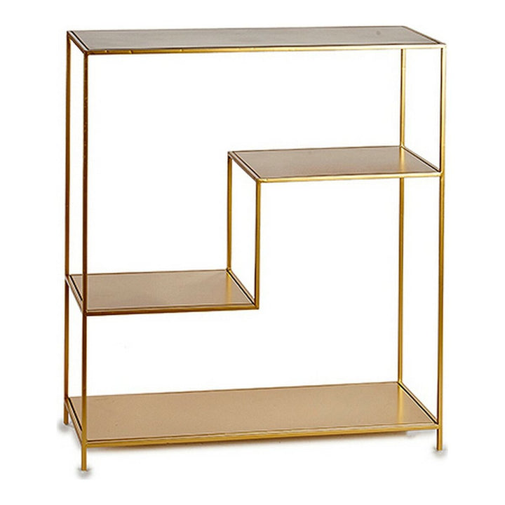 Goldfarbenes Regal mit drei Metallablagen - homely Family Shop