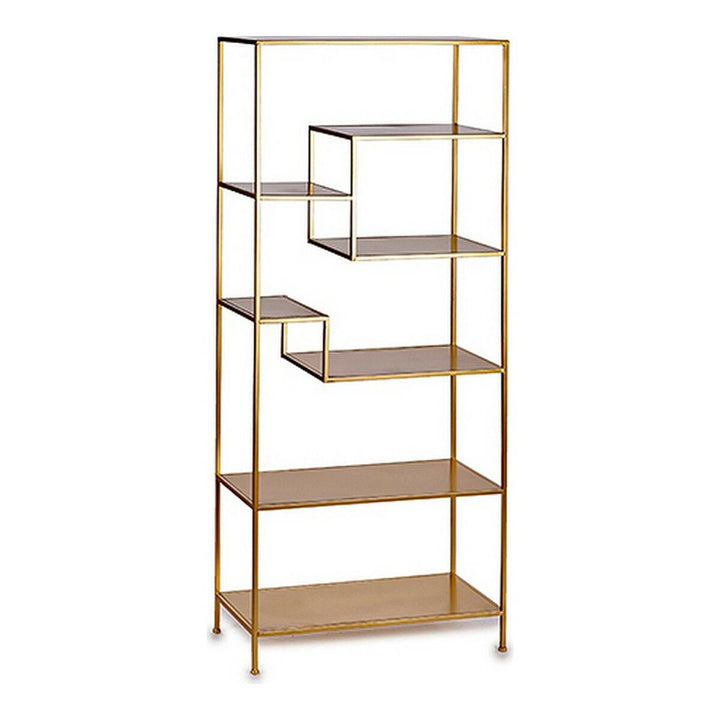 Elegantes Regal aus Goldmetall mit asymmetrischem Design - homely Family Shop