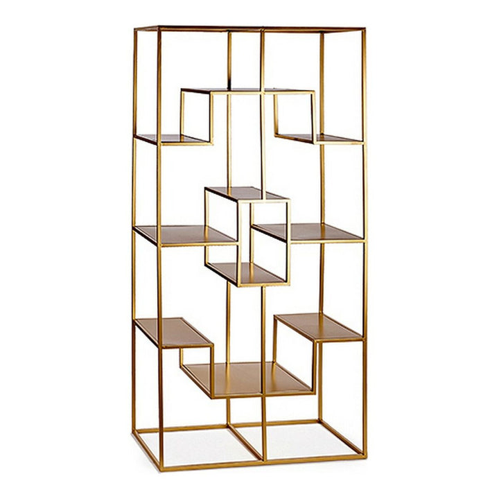 Goldenes Regal Metall mit geometrischem Design - homely Family Shop