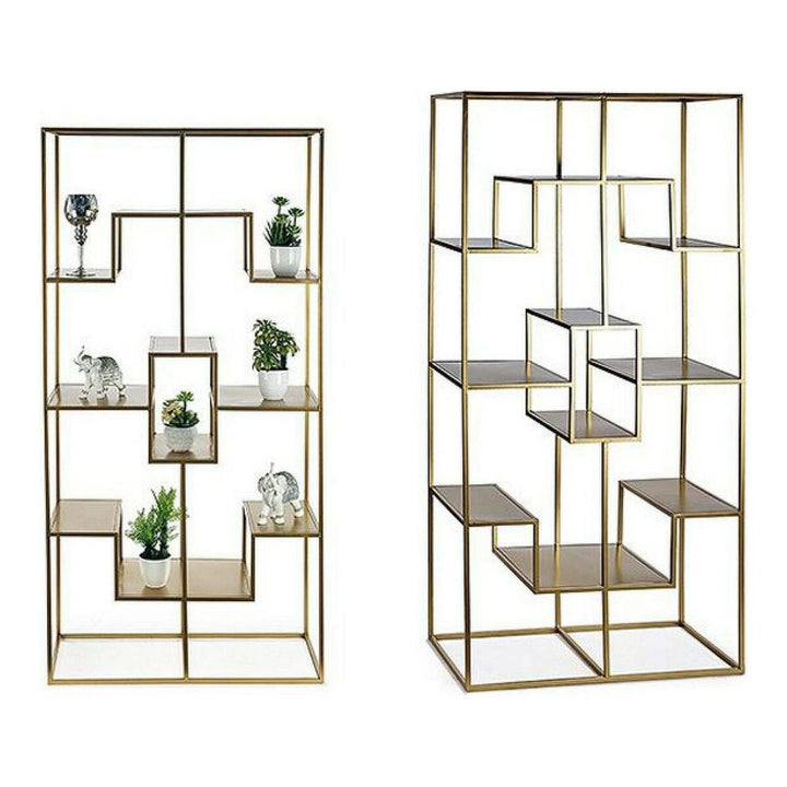 Goldfarbene Regale mit geometrischen Fächern - homely Family Shop