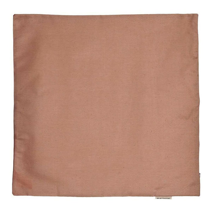 Quadratischer, brauner Kissenbezug. Schlichtes Design für Ihr Zuhause. 