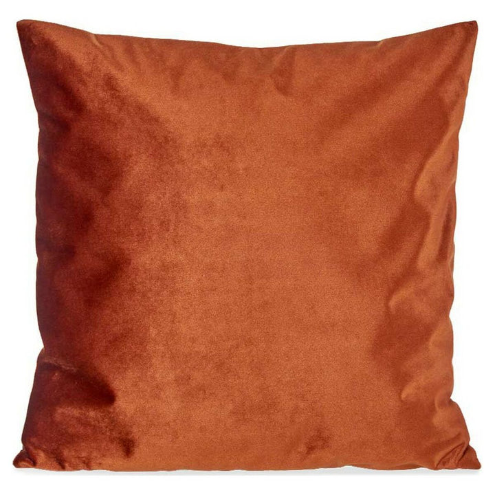 Orange Kissen aus Samt Polyester. Weiche Textur für mehr Komfort.