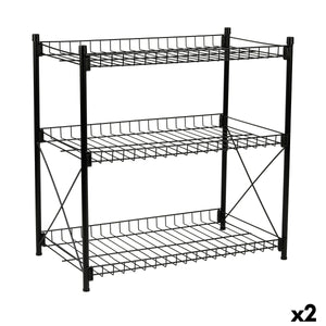 Confortime Metallregal mit drei Ebenen, 52x34x55cm - homely Family Shop
