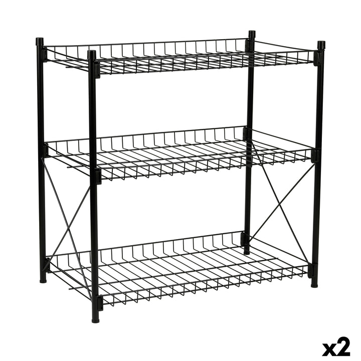 Confortime Metallregal mit drei Ebenen, 52x34x55cm - homely Family Shop