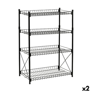Regal Confortime aus Metall mit 4 Ablagen - Homely Family Shop