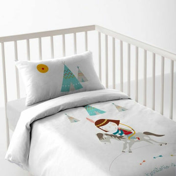 Haciendo el Indio Babybettbezug mit Indianer Motiv. Weiche Bettwäsche für Babys.