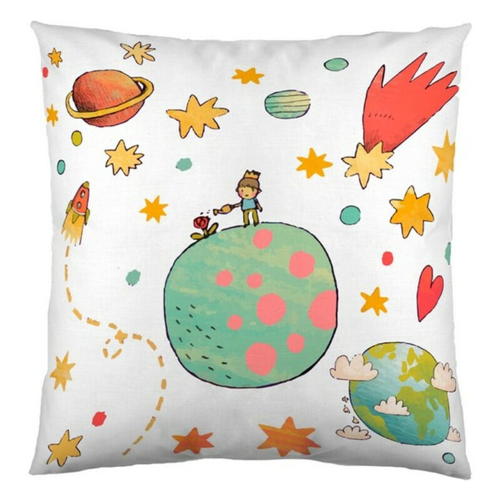 Cool Kids Prince Kissenbezug (50x50 cm) mit Weltraum-Motiv und farbenfrohem Design.
