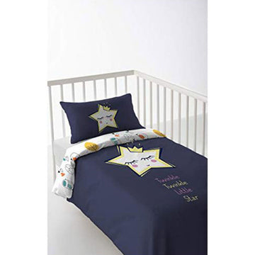 Cool Kids Anastasia Bettwäsche mit Sternen Design für Babybett (100 x 120 cm).