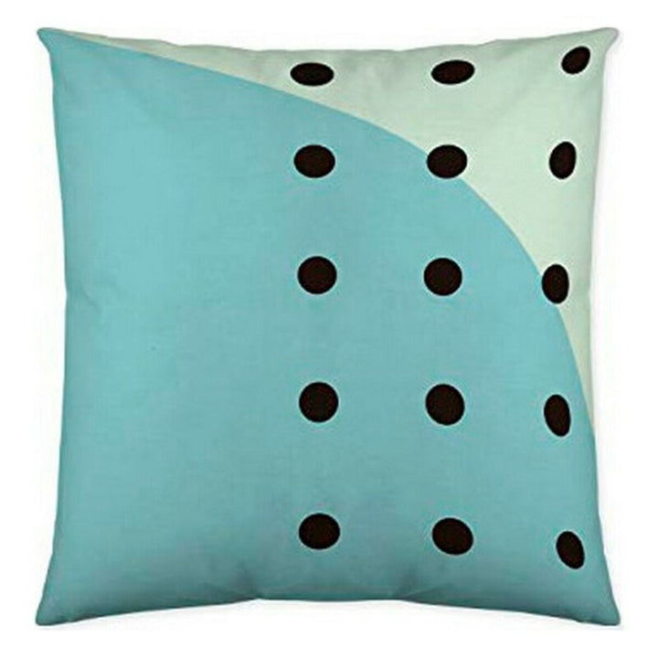 Icehome Erika Kissenbezug 60x60 cm mit Punktmuster in Hellblau und Weiß.