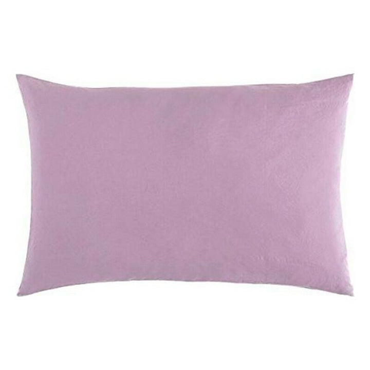 Lila Naturals Kissenbezug. Weiche Textur und natürliche Farbe für Ihr Schlafzimmer.
