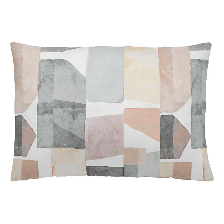 Kissenbezug Naturals mit abstraktem Muster in Beige-, Grau- und Rosatönen, 30x50 cm.